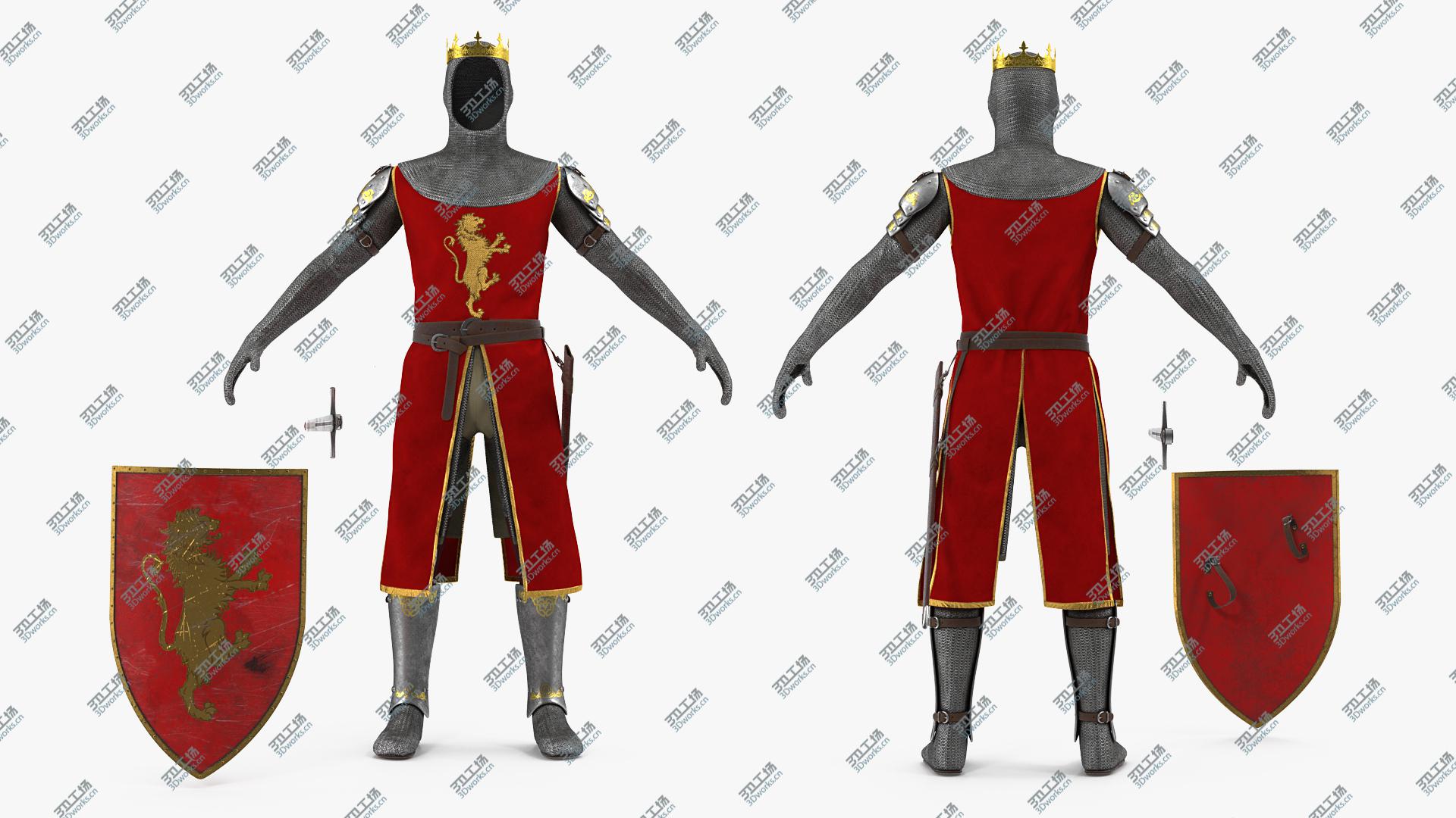 images/goods_img/202104092/Crusader Knight King Armor Set 3D model/5.jpg